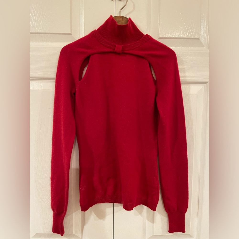 NWOT LAMB red cashmere sweater